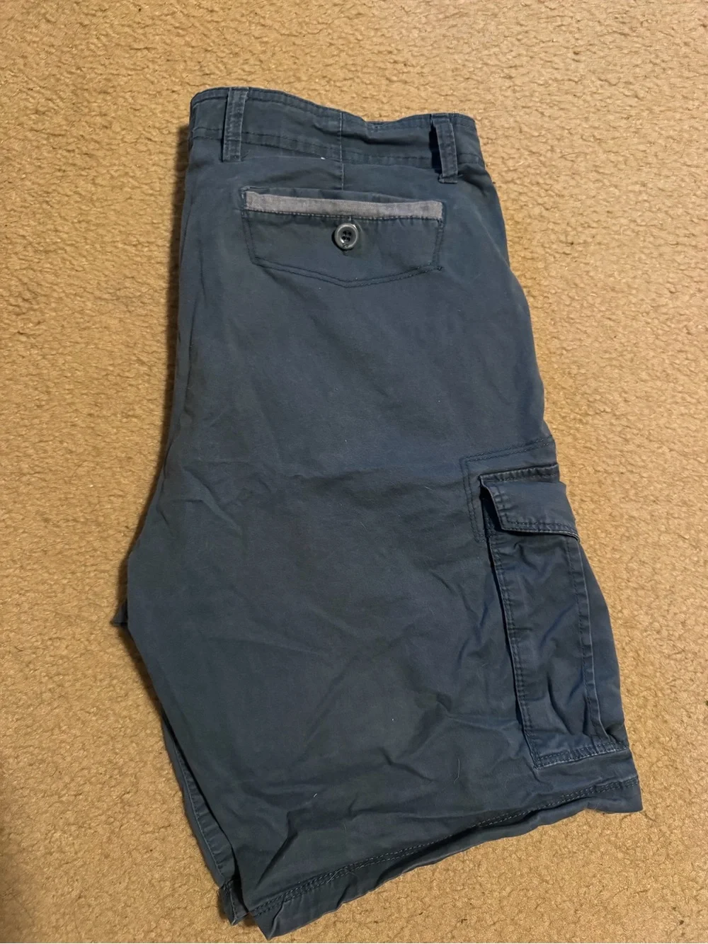 Paper Denim & Cloth Men's Cargo Shorts in Blue